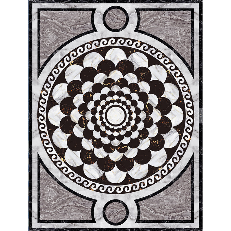 BowLift | Formal Living Room Rug Multicolor Geometric Pattern Area Rug Leather Non-Slip Backing Pet Friendly Easy Care Rug