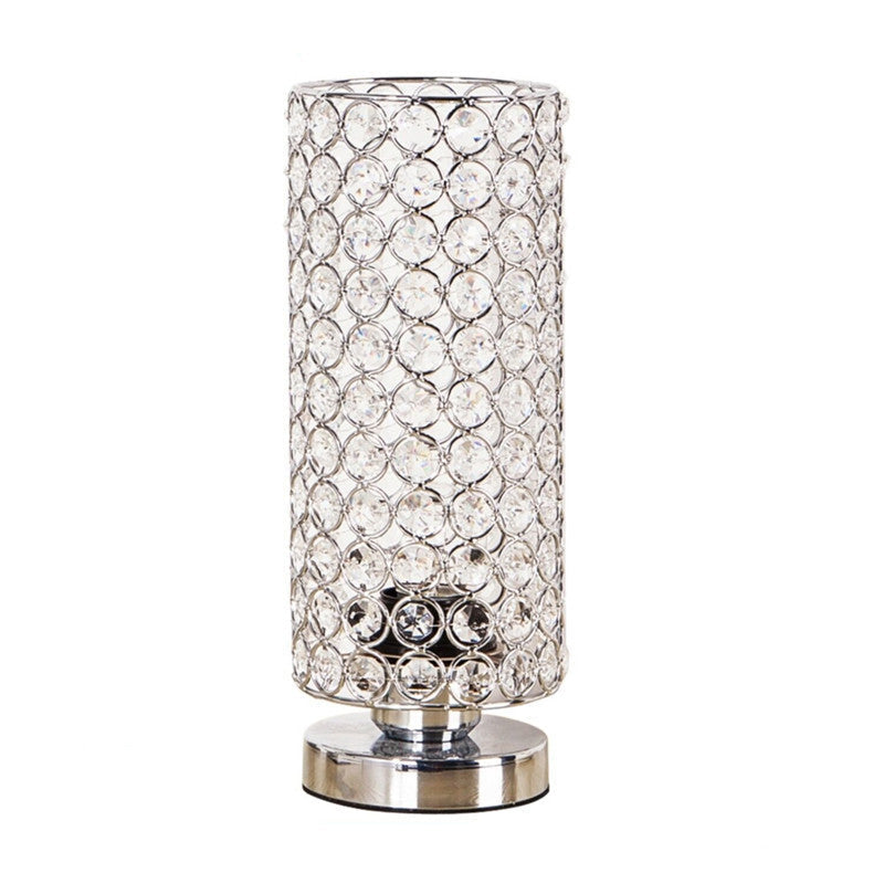 BowLift | Crystal Table Lamp - Modern Night Light with Chrome Finish