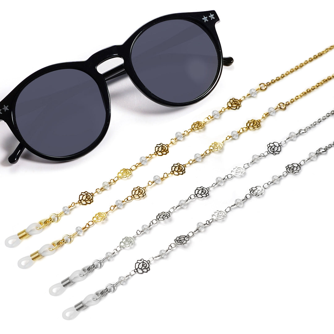 Decorative Floral Eyewear Chain Bowlift