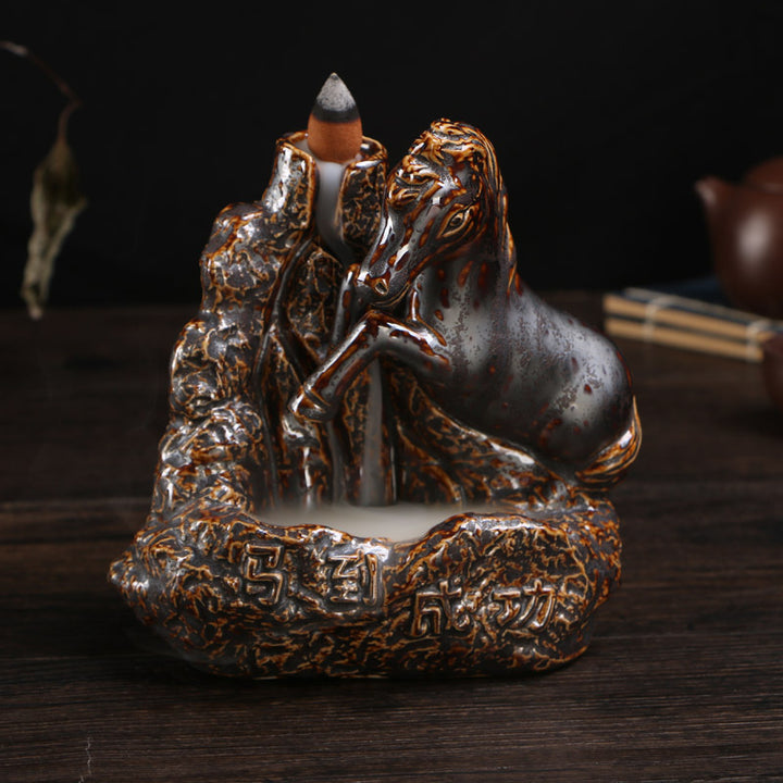 Artistic Horse Sculpture Incense Holder