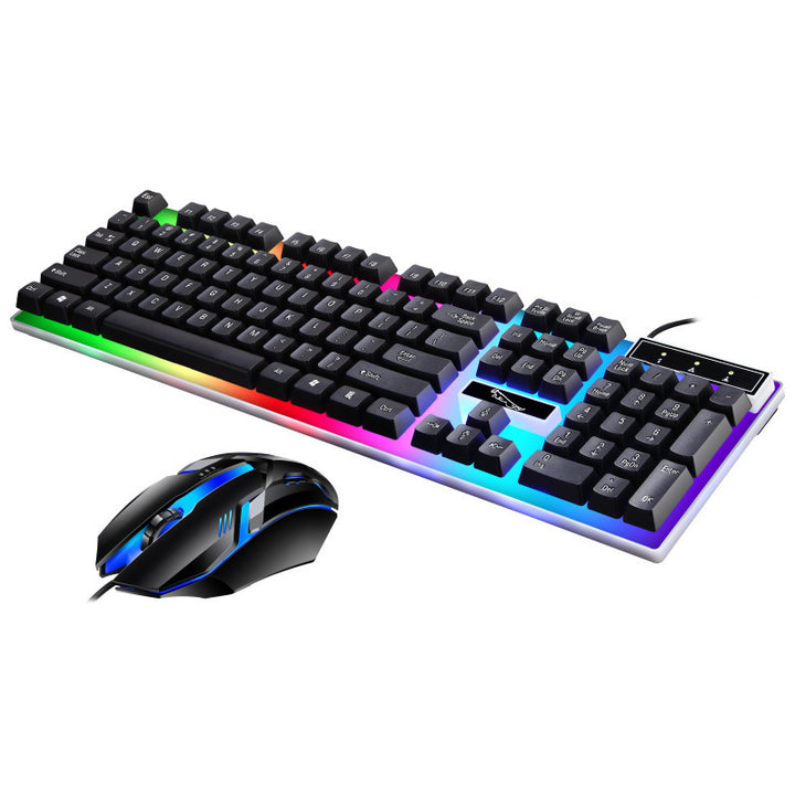 RGB Gaming Keyboard and Mouse Combo with Customizable Backlighting Bowlift