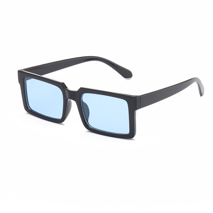 Women’s fashionable rectangular sunglasses with yellow lenses Bowlift