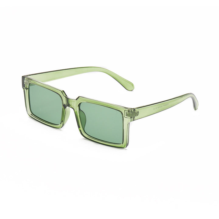 Women’s fashionable rectangular sunglasses with yellow lenses Bowlift