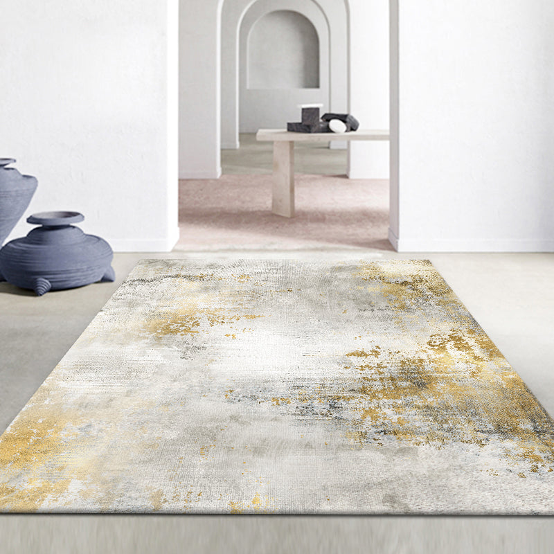 BowLift | Modern abstract print carpet Multicolor polypropylene area rug non-slip backing pet-friendly area rug for room