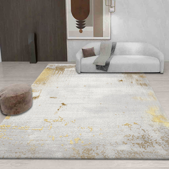 BowLift | Modern abstract print carpet Multicolor polypropylene area rug non-slip backing pet-friendly area rug for room