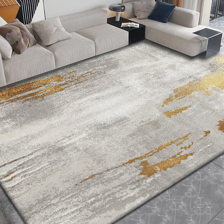 BowLift | Modern abstract print carpet Multicolor polypropylene area rug non-slip backing pet-friendly area rug for room
