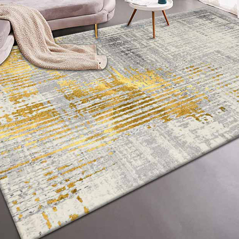 BowLift | Modern abstract print carpet Multicolor polypropylene area rug non-slip backing pet-friendly area rug for room