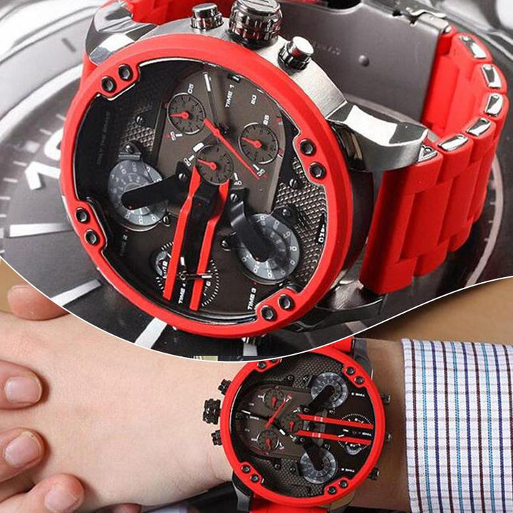 Stainless Steel Chronograph Quartz Watch with 10 m Water Resistance