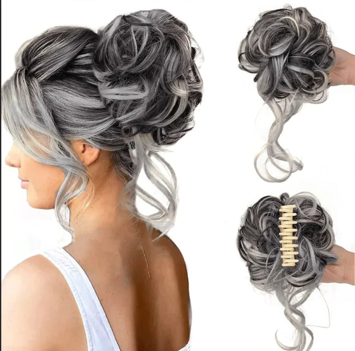 CurlyBun: Instant Curled Bun Hair Clip