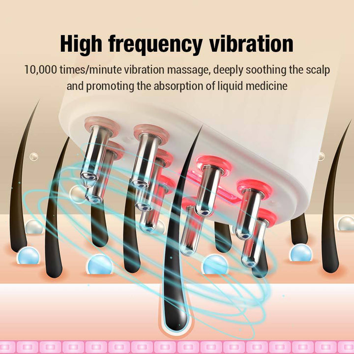 BowLift | Electric Scalp Massager with Red Light Therapy | Hair Oil Applicator | Waterproof