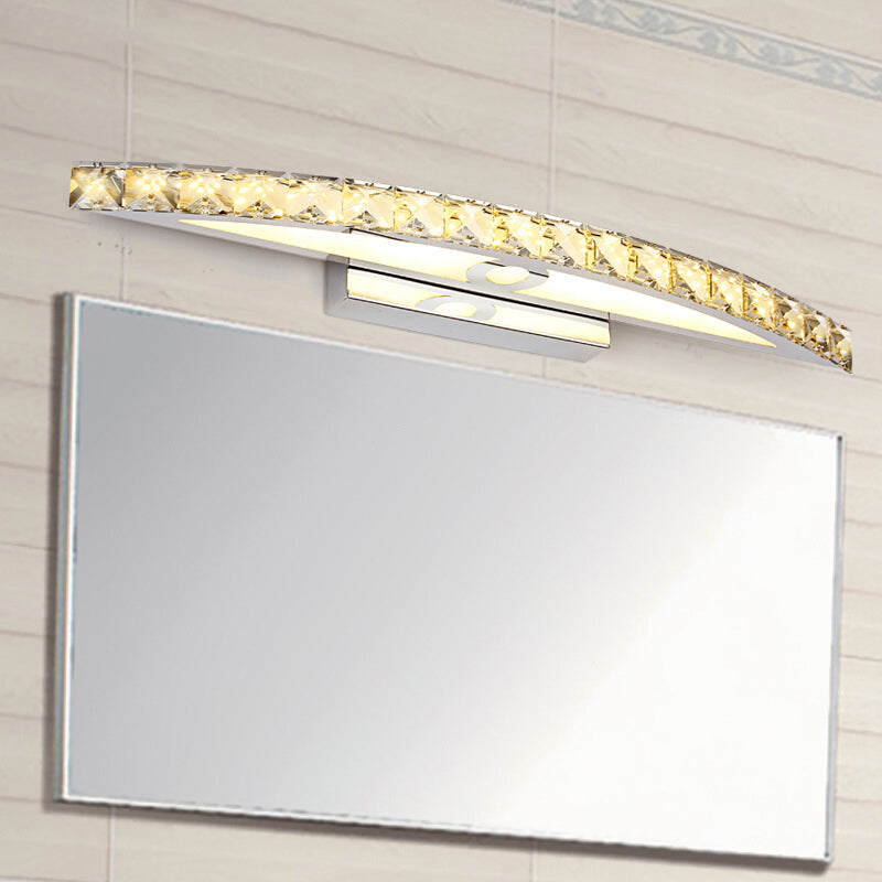 BowLift | Crystal Arch Wall Light Sconces Modernistic LED Vanity Light Fixture for Bathroom