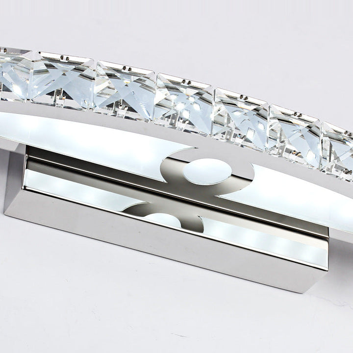 BowLift | Crystal Arch Wall Light Sconces Modernistic LED Vanity Light Fixture for Bathroom