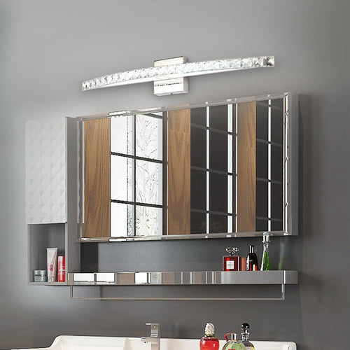 BowLift | Crystal Arch Wall Light Sconces Modernistic LED Vanity Light Fixture for Bathroom