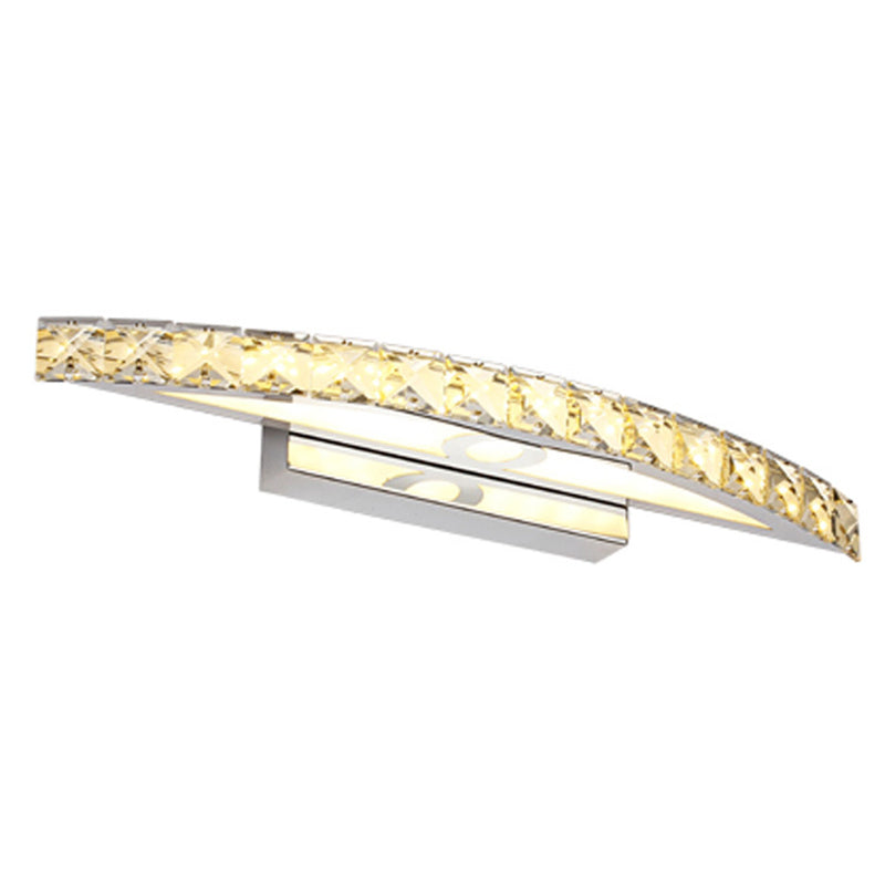 BowLift | Crystal Arch Wall Light Sconces Modernistic LED Vanity Light Fixture for Bathroom