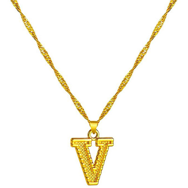 BowLift | 18K gold-plated initial letter necklace