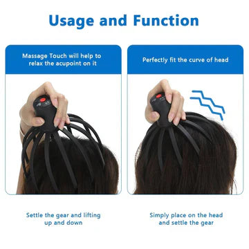 BowLift | Electric Octopus Head Massager - Relaxing Scalp & Stress Relief Device