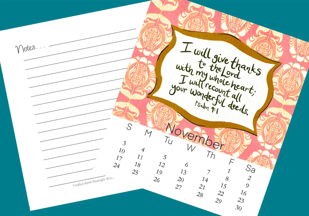 BowLift | There is a season for everything 2024 calendar