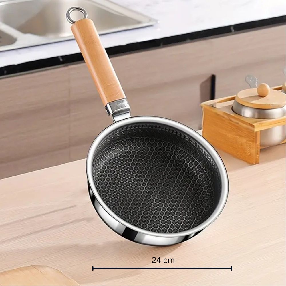 BowLift | Nature Grip Stainless Steel Pan