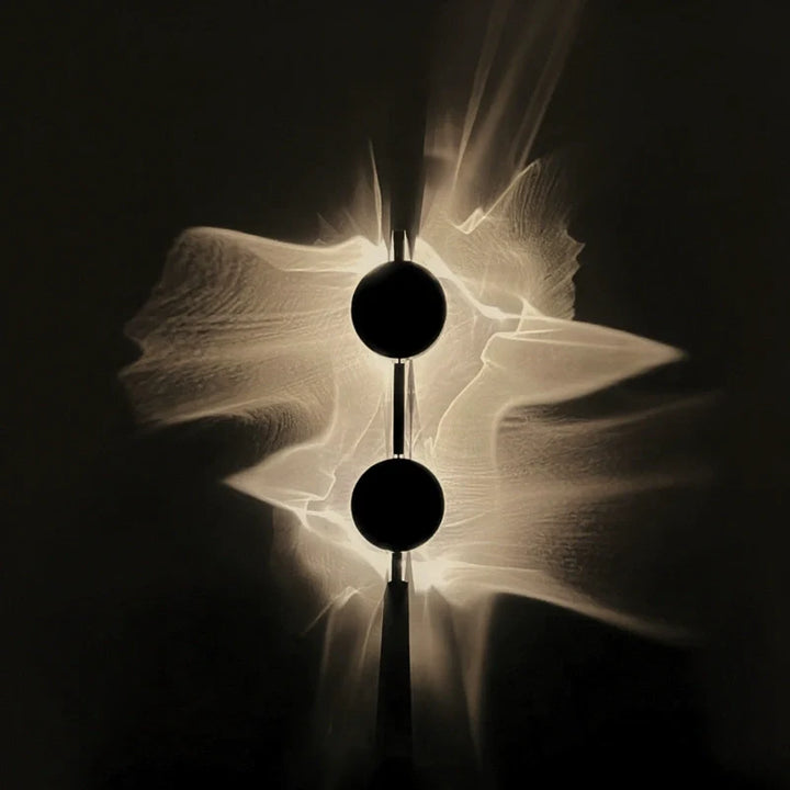 Rotatable Ripple-Light Wall Sconce with Aluminum and Stainless Steel