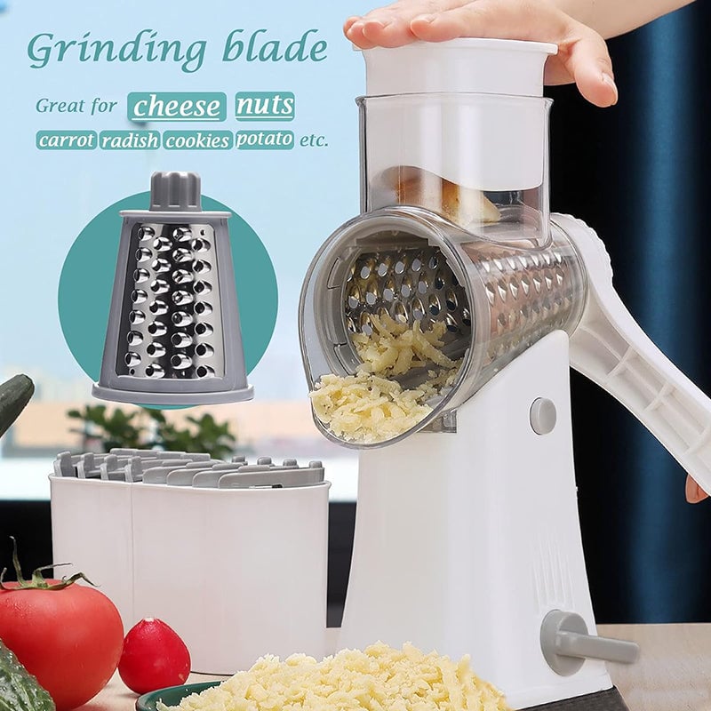 BowLift | 5 in 1 Rotary Cheese Grater Shredder