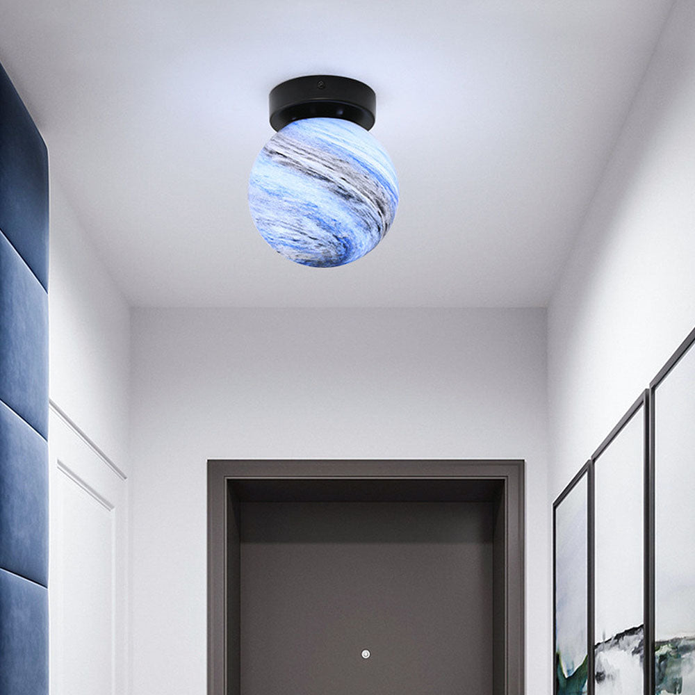 BowLift | Glass Ceiling Light Modern Globe Fixture