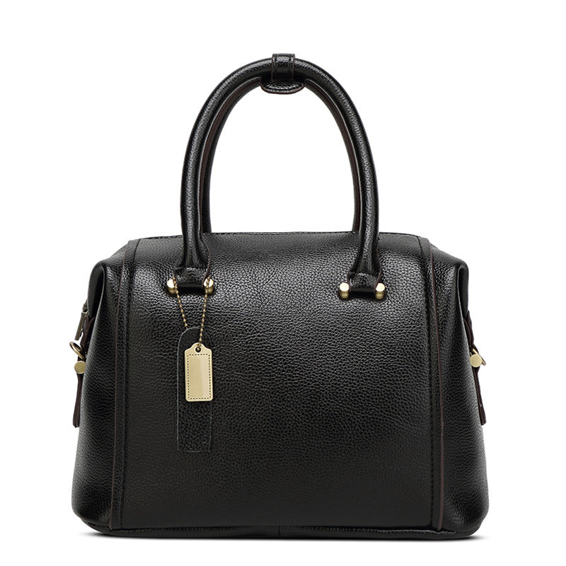 Structured Faux Leather Handbag