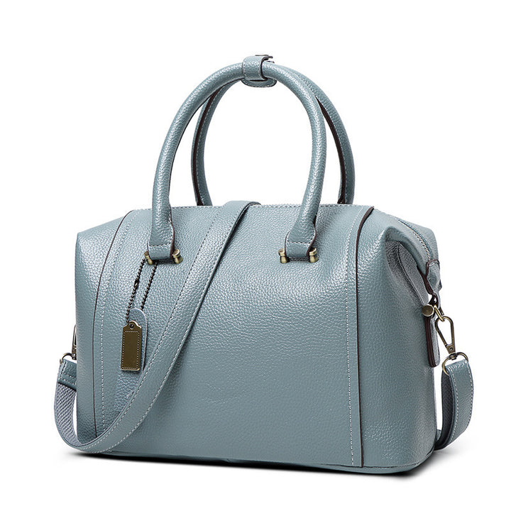 Structured Faux Leather Handbag