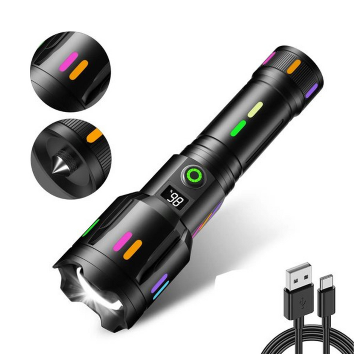BowLift | Military-Grade LED Flashlight – Rechargeable – 9000 Lumens