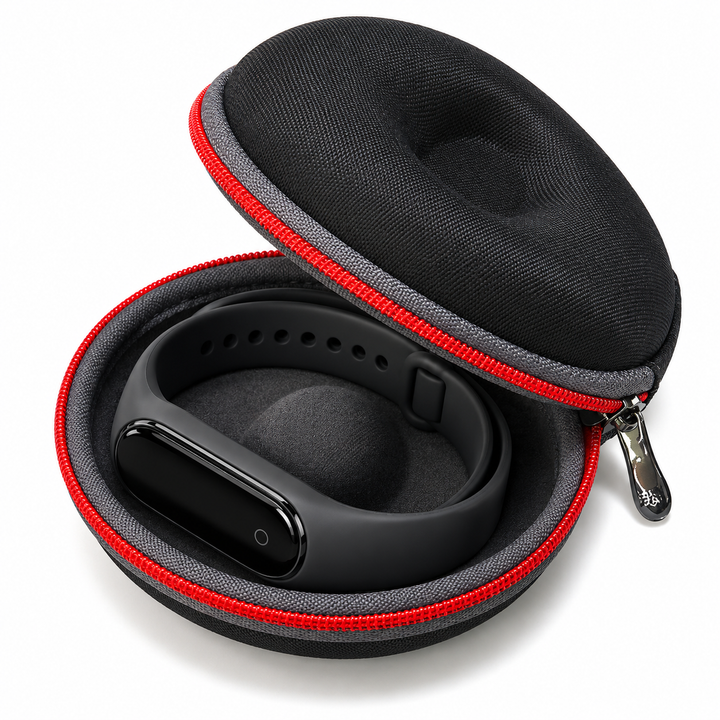 Compact Hard-Shell Fitness Tracker & Smart Band Travel Case Bowlift