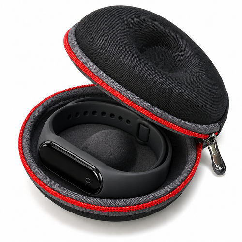 Compact Hard-Shell Fitness Tracker & Smart Band Travel Case Bowlift