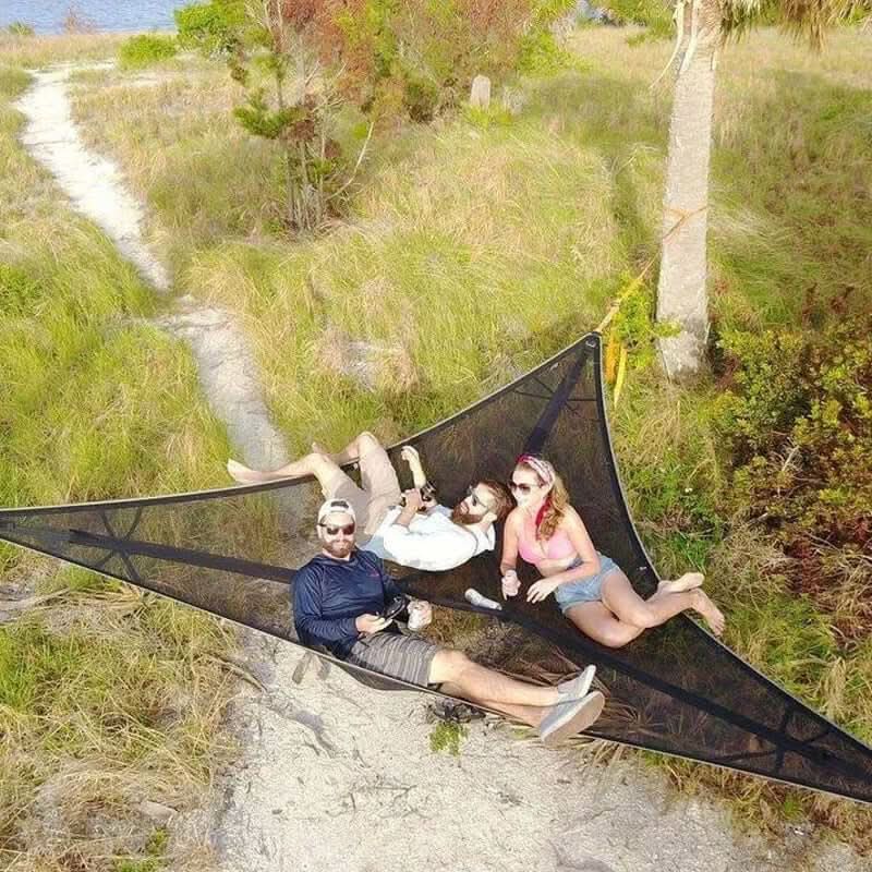 BowLift | Multi-Person Camping Hammock with 3-Point Anchor System