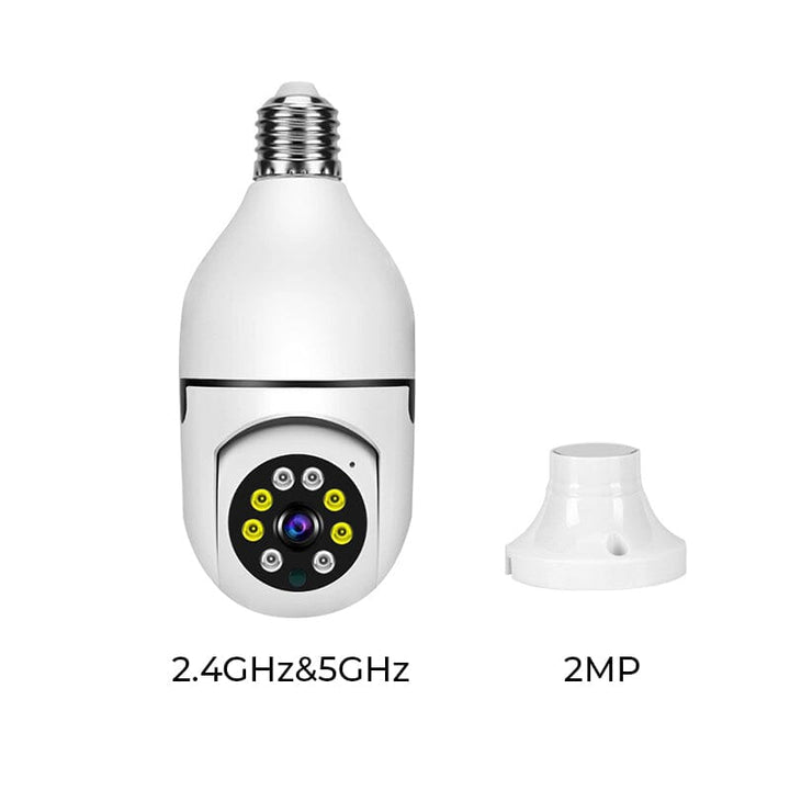 Wireless security camera without cables with light bulb | Bowlift