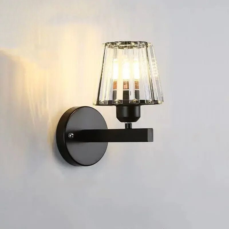 CrystalLuxe - Elegant Crystal LED Wall Lighting Bowlift