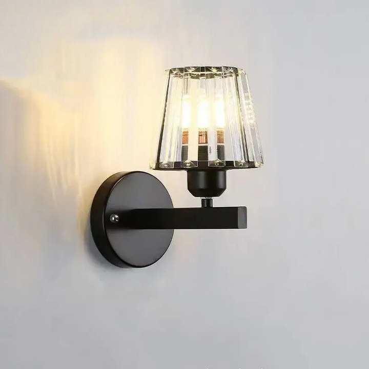 CrystalLuxe - Elegant Crystal LED Wall Lighting Bowlift