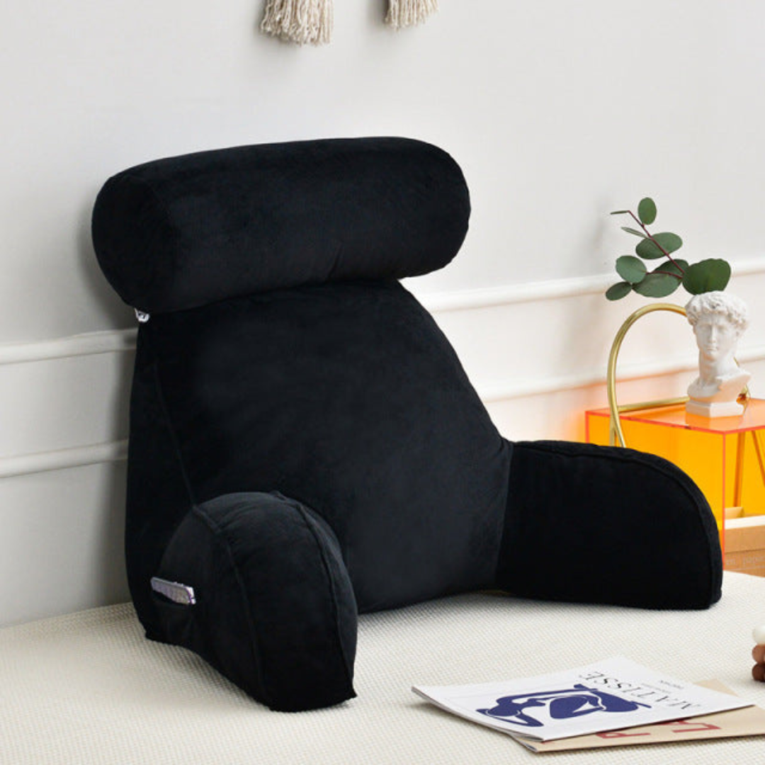 BowLift | Backrest Pillow with Armrests and Adjustable Headrest
