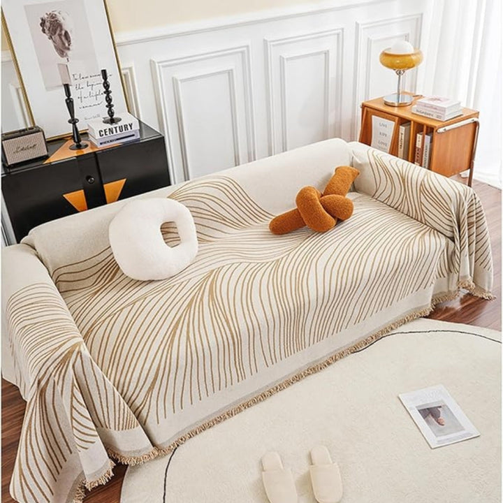 BowLift | Calista Wave Chenille Sofa Cover