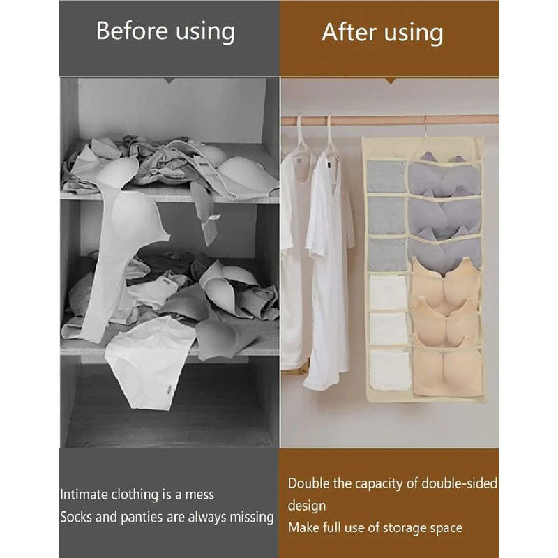 BowLift | Dual Sided Wall Shelf Wardrobe Storage Bags