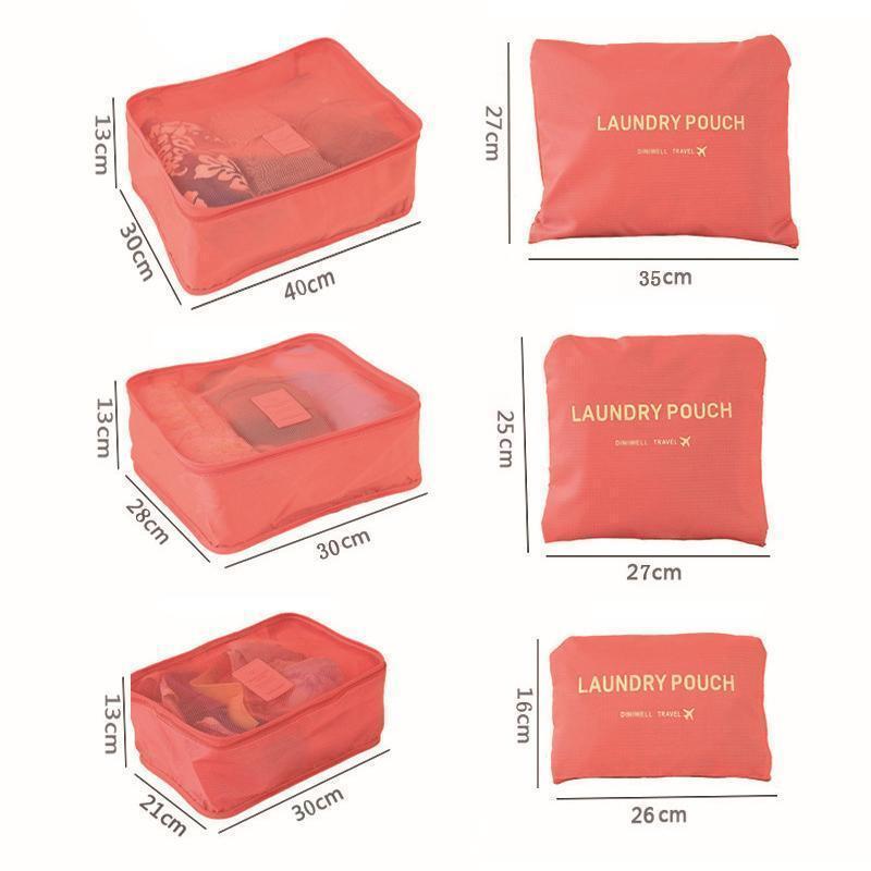 BowLift | 6 Piece Portable Luggage Packing Cubes