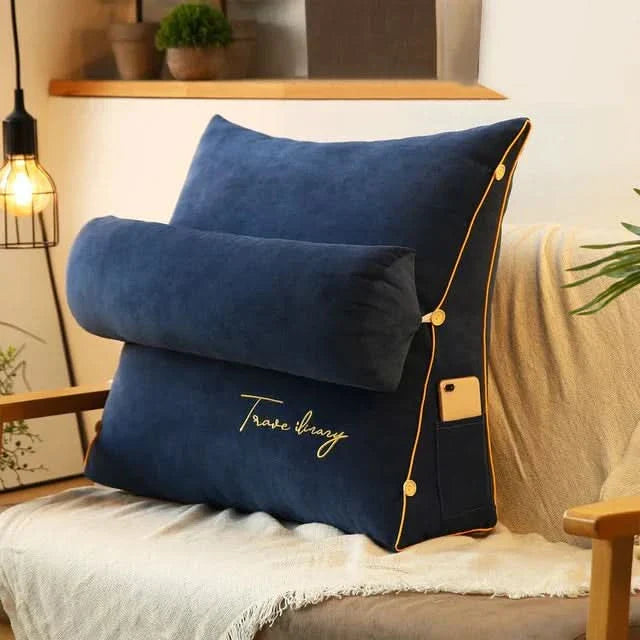BowLift | Wedge Back Support Pillow with Neck Roll