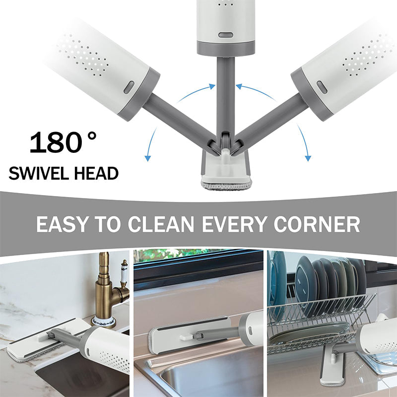 BowLift | Rotatable Self-Squeeze Mini Mop with Crevice Brush