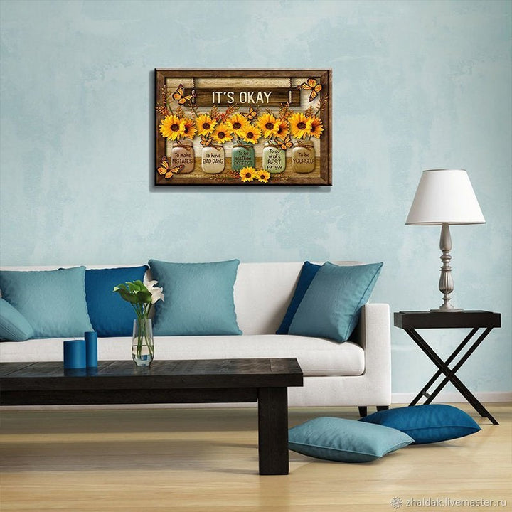 BowLift | Butterfly Sunflowers Wall Art