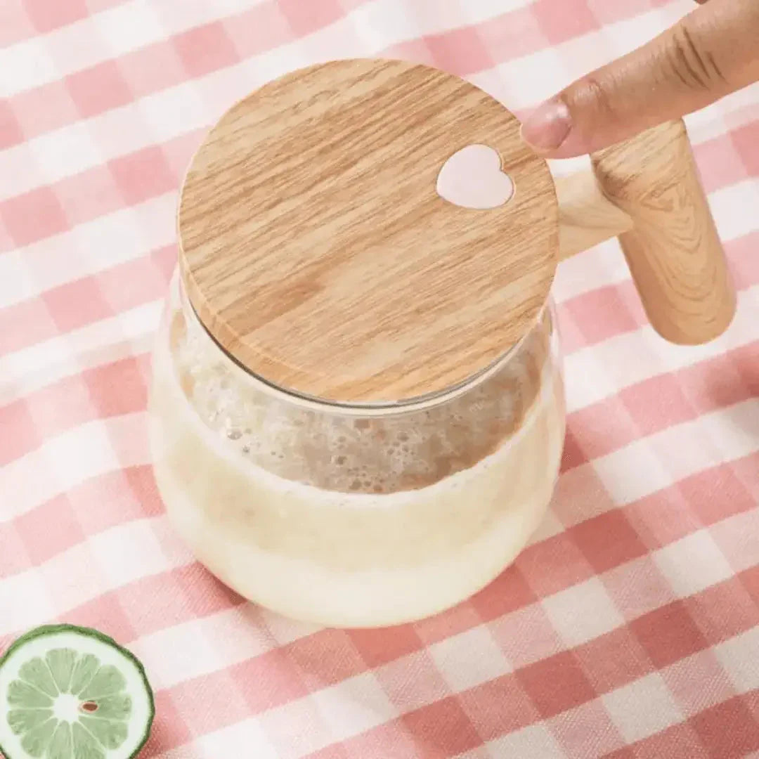 BowLift | Intelligent Mug – Self-Stirring Cup with Wood Design
