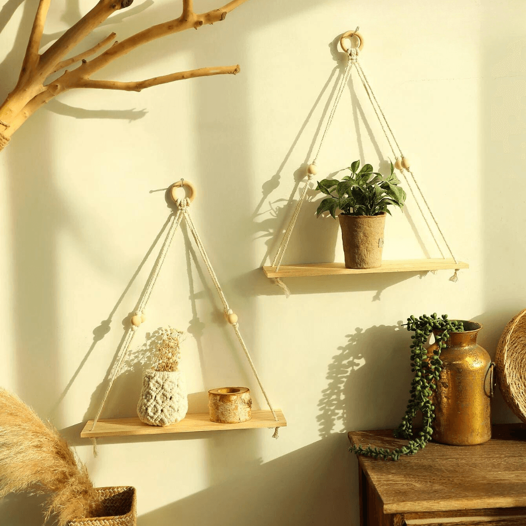 BowLift | BohoString - Macramé Wooden Wall Piece
