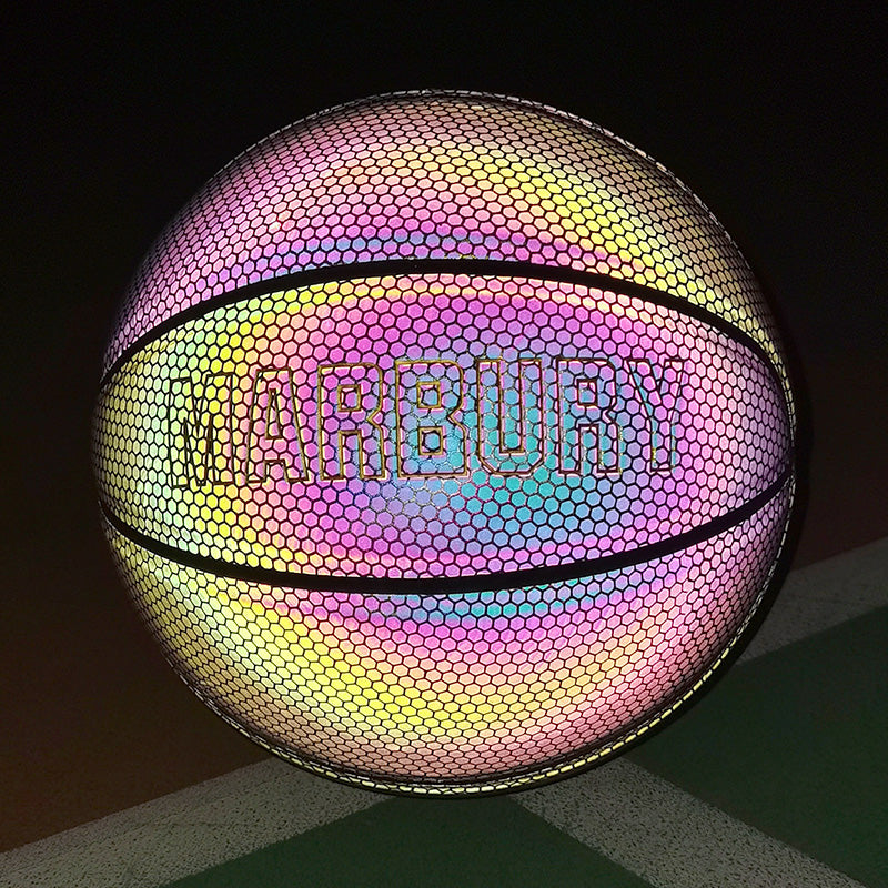 BowLift | Cool Luminous Basketball, with Standard Size, Soft Leather and Moderate Bounce
