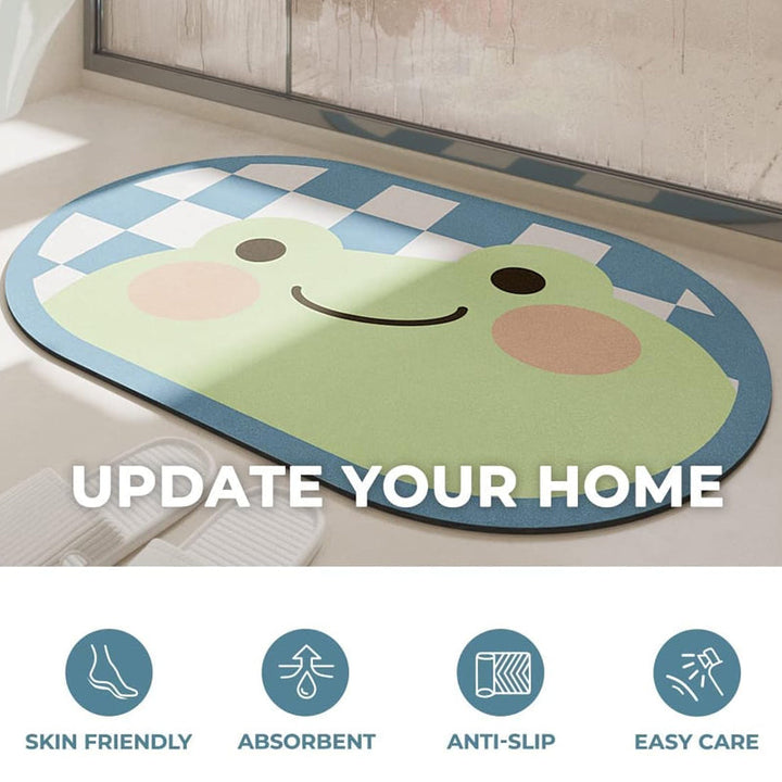 Cute Cartoon Bathroom Super Absorbent Quick Dry Mat | Bowlift