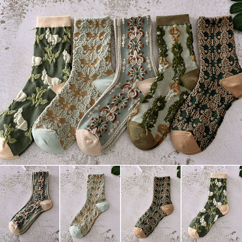 BowLift | Women's Floral Cotton Socks