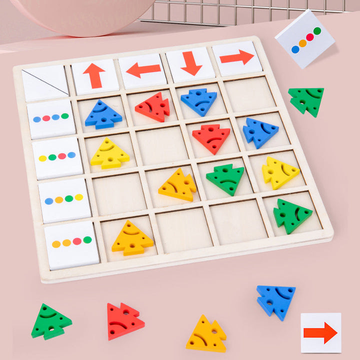 BowLift | Wooden Table Color Direction Game For Kids