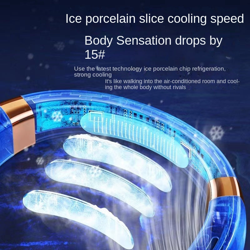 BowLift | Digital Display Wearable Neck Fan