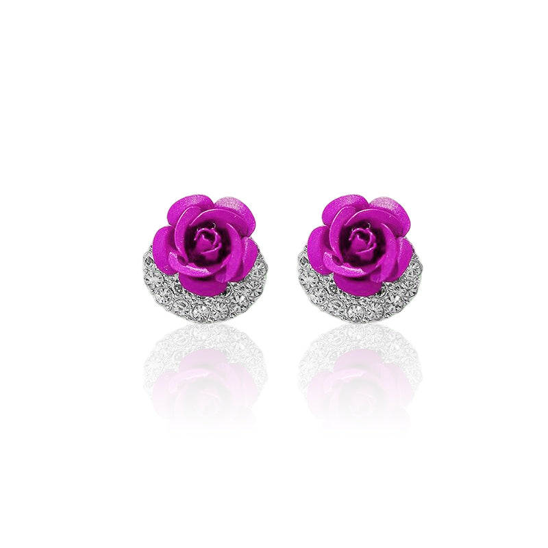 BowLift | Blue Rose Stud Earrings