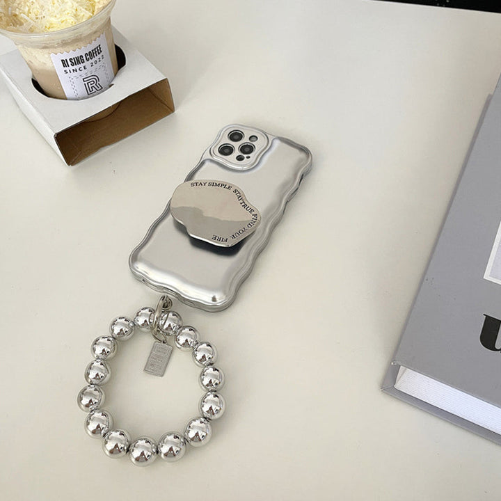 BowLift | Matte Silver Ball Bracelet Air Cushion Case for iPhone